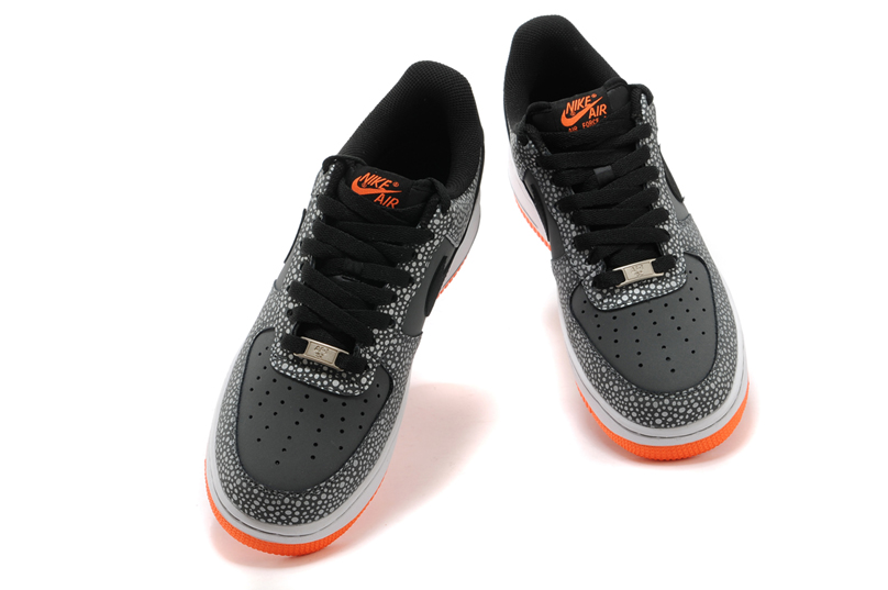 Nike air force AF1 chaussures pour hommes chaussures de points gris (4)